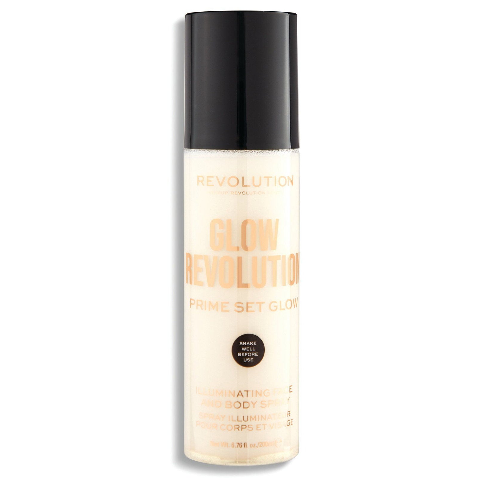 Makeup Revolution, Glow Revolution, Vegan, Illuminated, Spray, För ansikte & kropp, 200 ml