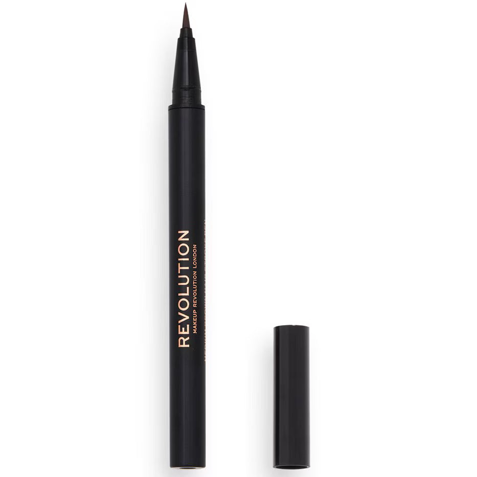 Makeup Revolution, Hair Stroke, Ögonbrynnskrämkrita, Mellanbrun, 0.5 g