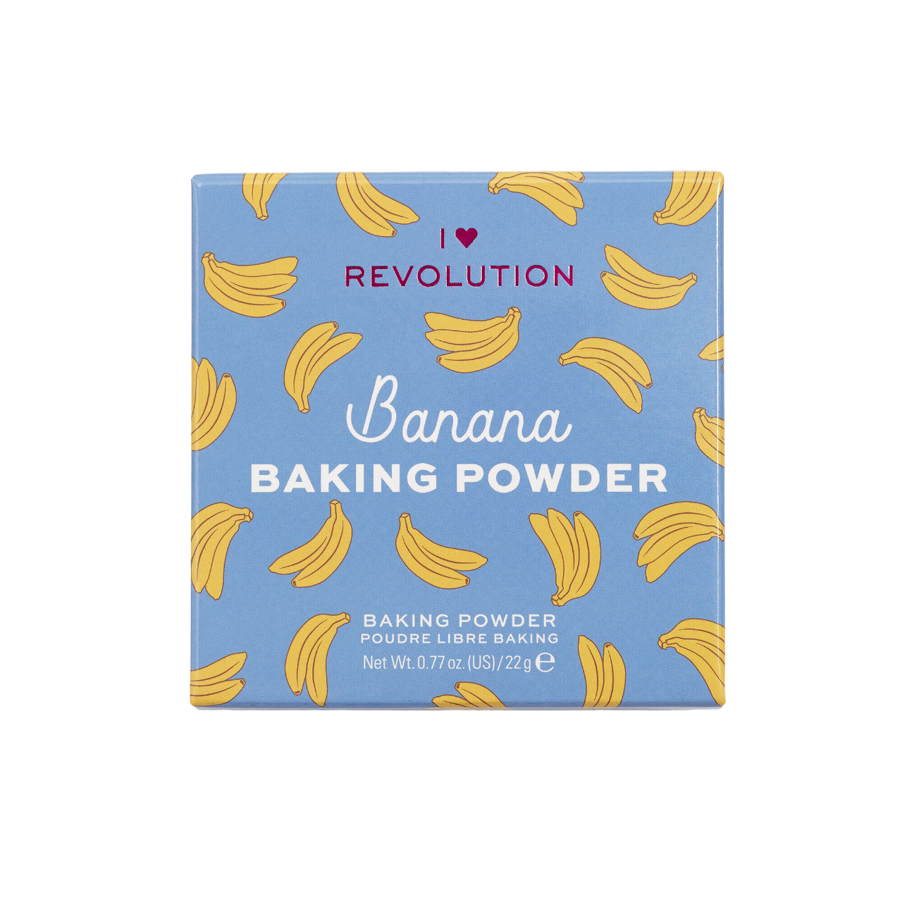 Makeup Revolution, I Heart Revolution, Löst fixeringspuder, Banan, 22 g