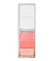 Makeup Revolution, Icon Blush, Vegan, Matt, Rouge- och highlighterpalett, Authentic Peach, 11.5 g
