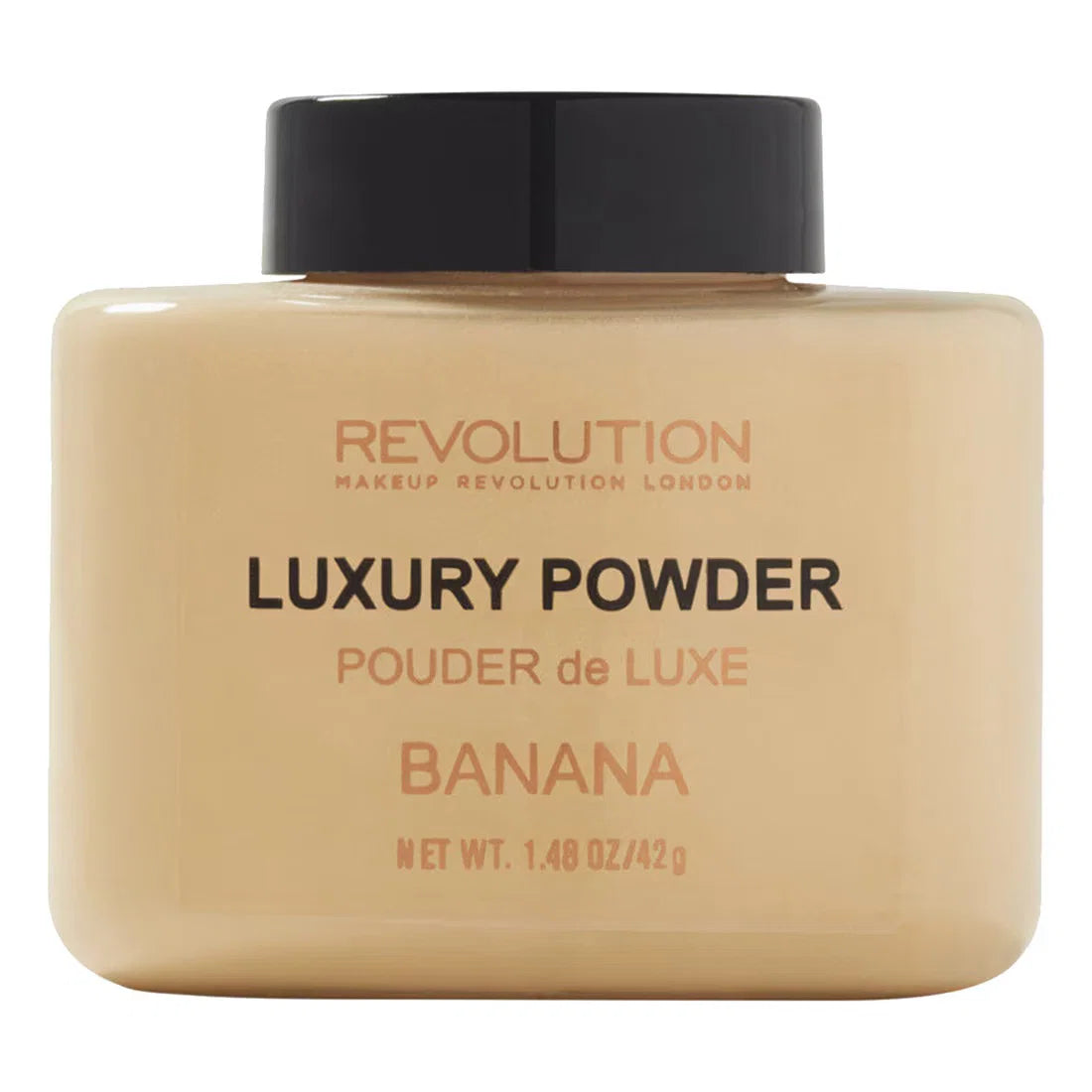 Makeup Revolution, Luxury, Fixa, Löst fixeringspuder, Banan, 32 g