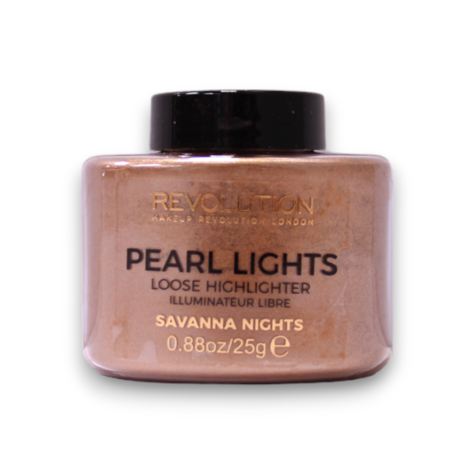 Makeup Revolution, Pearl Lights, Loose Highlighter Powder, Savannah Nights, 25g