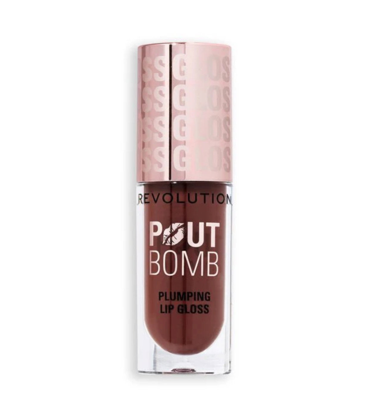 Makeup Revolution, Pout Bomb, Utfyllnad, Läppglans, Espresso Cool, 4.6 ml