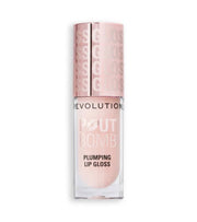 Makeup Revolution, Pout Bomb, Vegan, Utfyllnad, Läppglans, Milky Sheer Holo, 4.6 ml