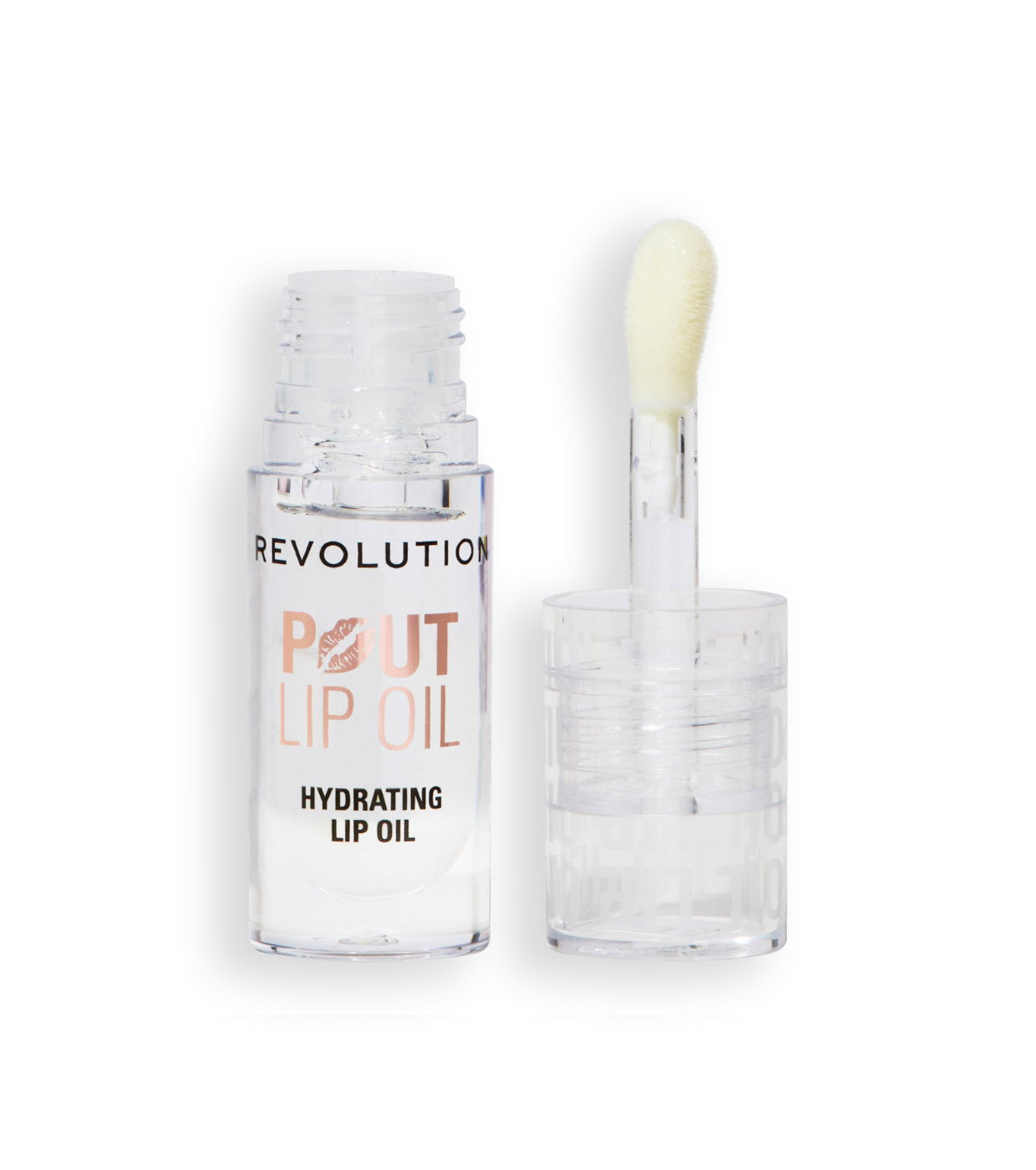 Makeup Revolution, Pout, Vegan, Blank, Läppolja, Lychee Clear, 4 ml