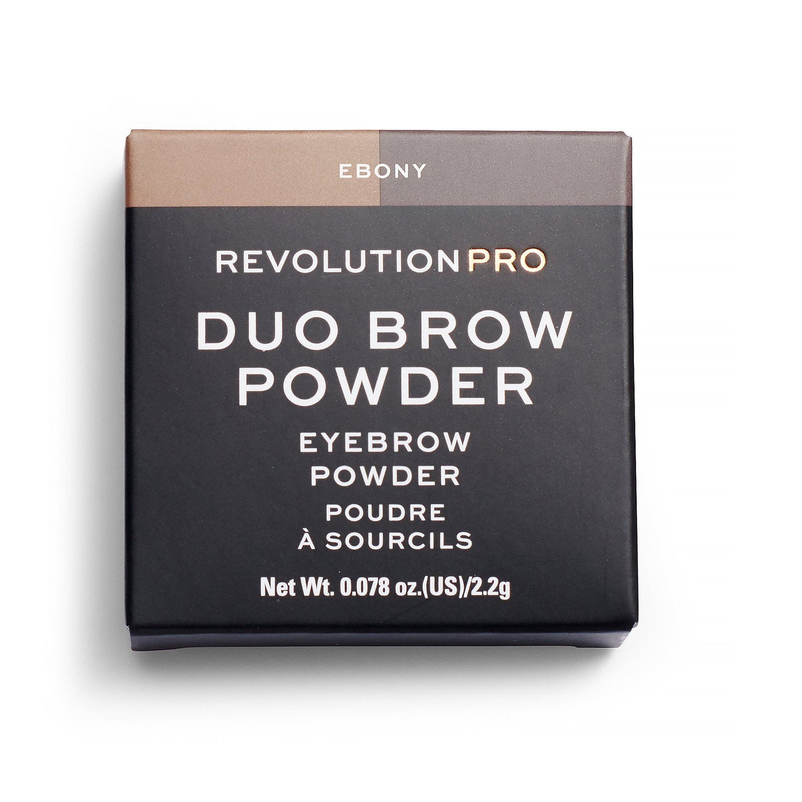 Makeup Revolution, REVOLUTION PRO, Vegan, Ögonbrynspuder, Ebenholts, 2.2 g