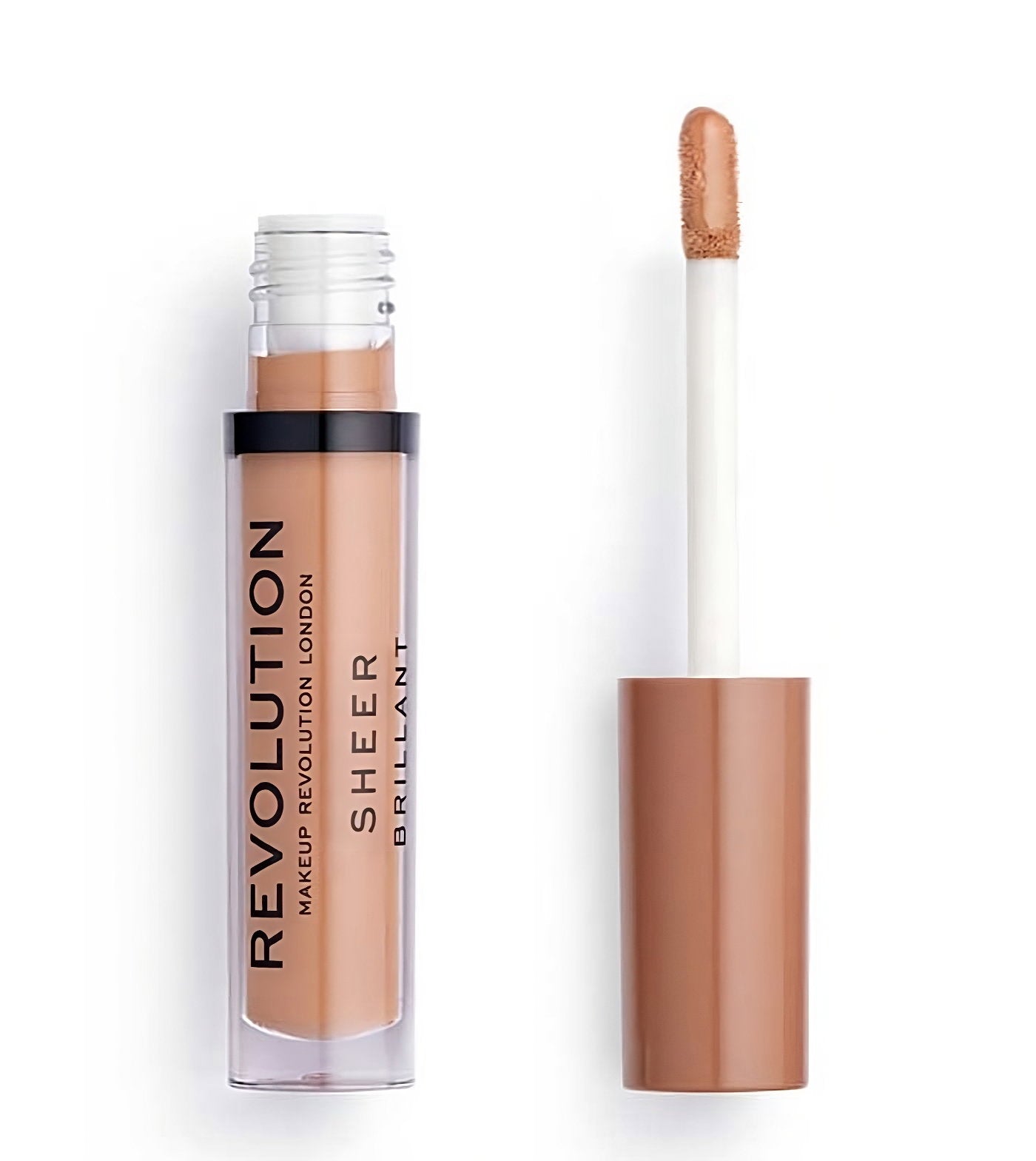 Makeup Revolution, Sheer Brillant, Vegan, Läppglans, 119, Hets, 3.5 ml