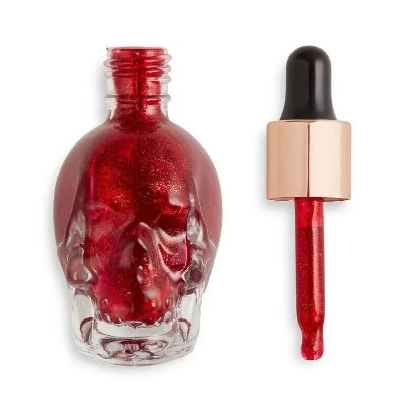 Makeup Revolution, Skull Edition, Flytande highlighter, Blodet av mina fiender, 13 ml