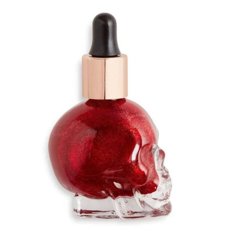 Makeup Revolution, Skull Edition, Flytande highlighter, Blodet av mina fiender, 13 ml