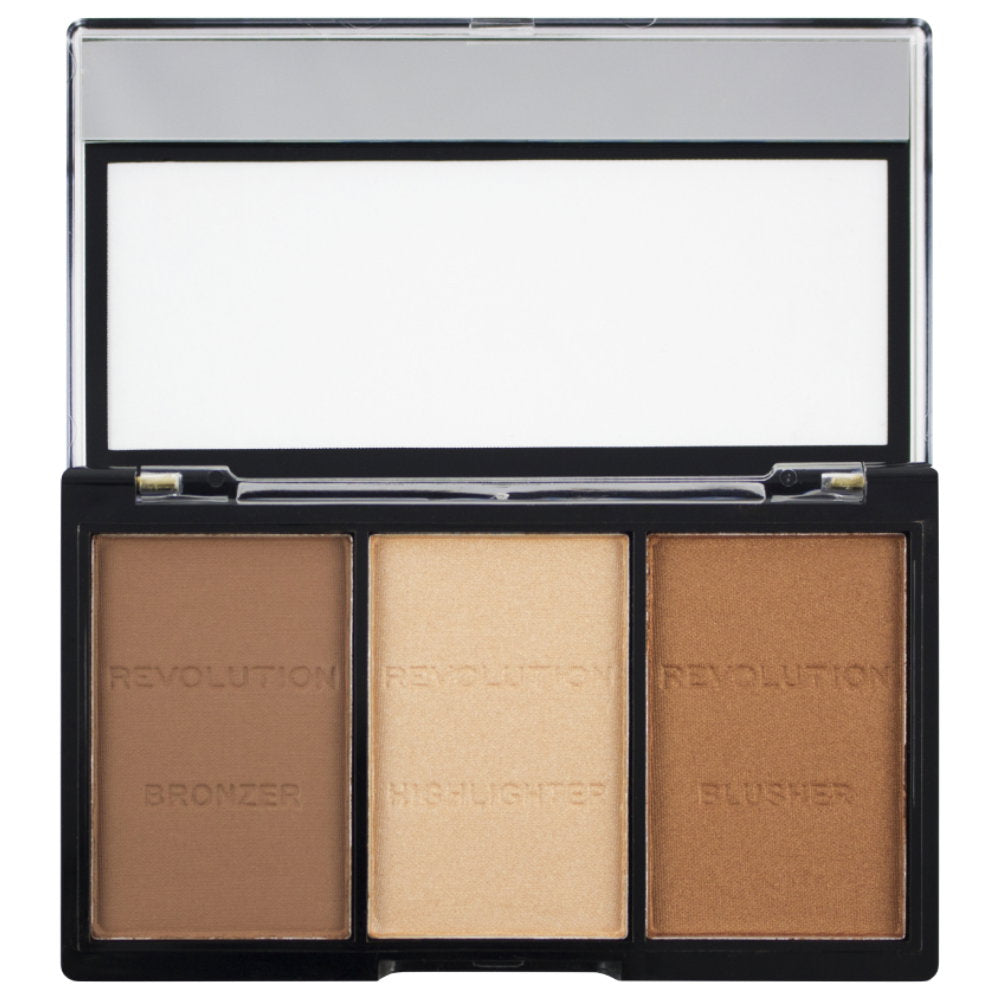 Makeup Revolution, Ultra Sculpt & Contour, Konturpalett, C04 Ultra lätt/medium, 3 nyanser, 11 g