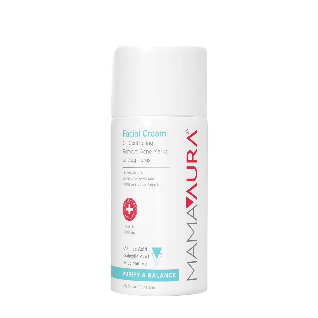 Mamaaura, Mamaaura, Ärr efter akne, Grädde, För ansiktet, 50 ml