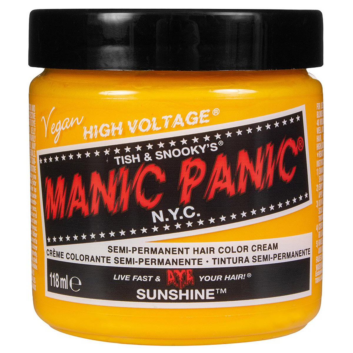 Manic Panic, Classic High Voltage Sunshine, Semi-permanent hårfärg,  Yellow, 118 ml