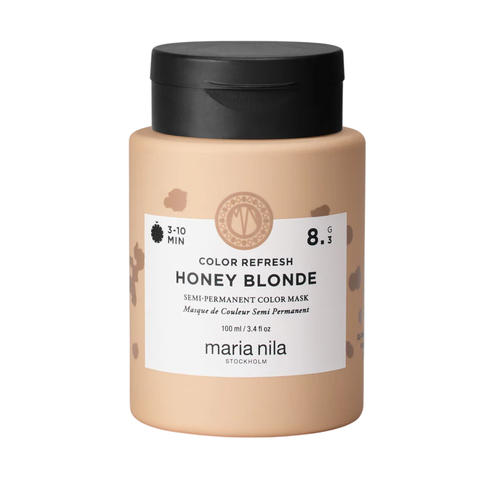 Maria Nila, Colour Refresh, Hårfärgningskräm mask, För färguppfräschning, 8.3 Honey Blonde, 100 ml