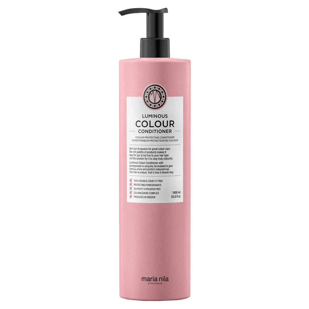 Maria Nila, Luminous Colour, Djurförsöksfri, Hårbalsam, För färgskydd, 1000 ml