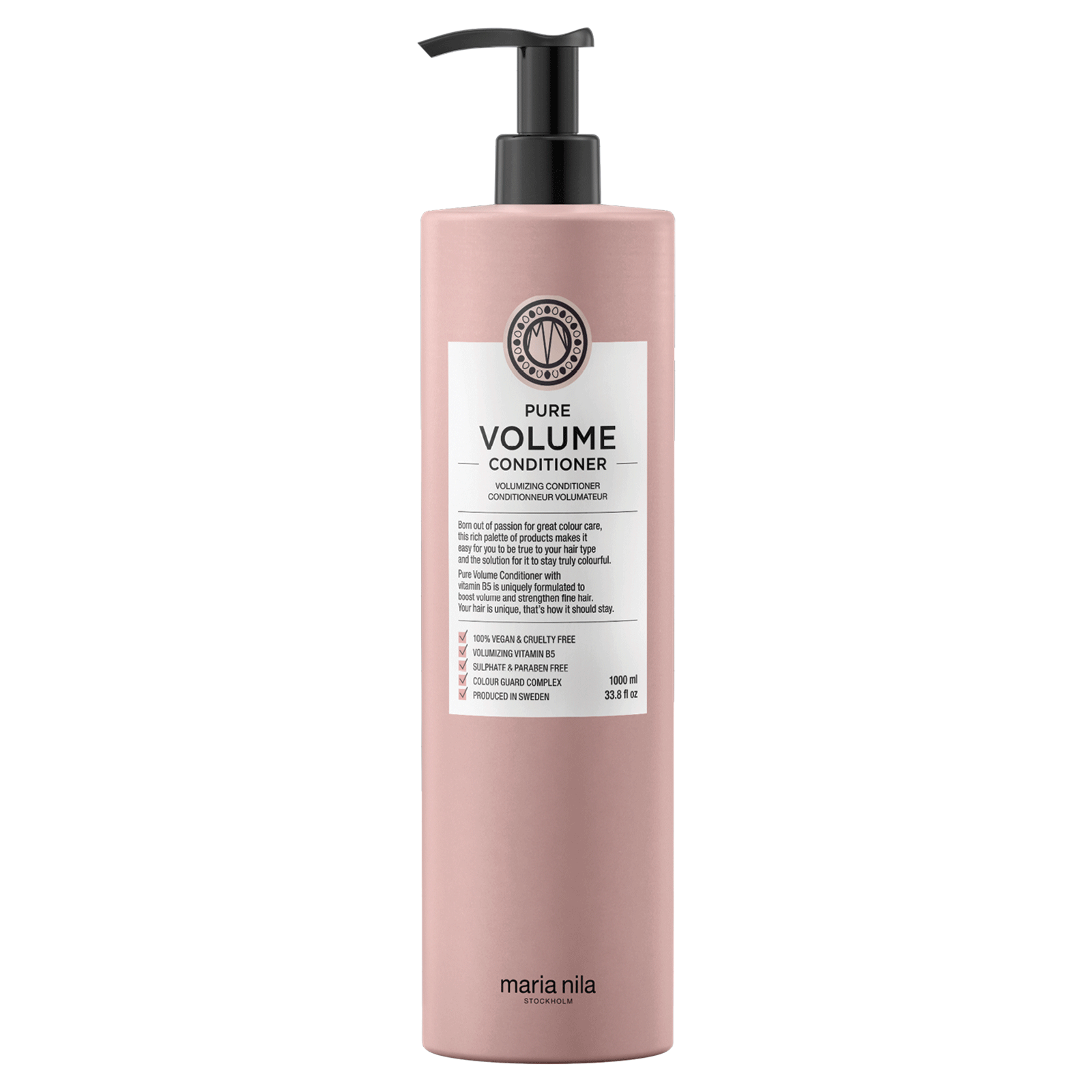 Maria Nila, Pure Volume, Parabenfri, Hårbalsam, För volym, 1000 ml