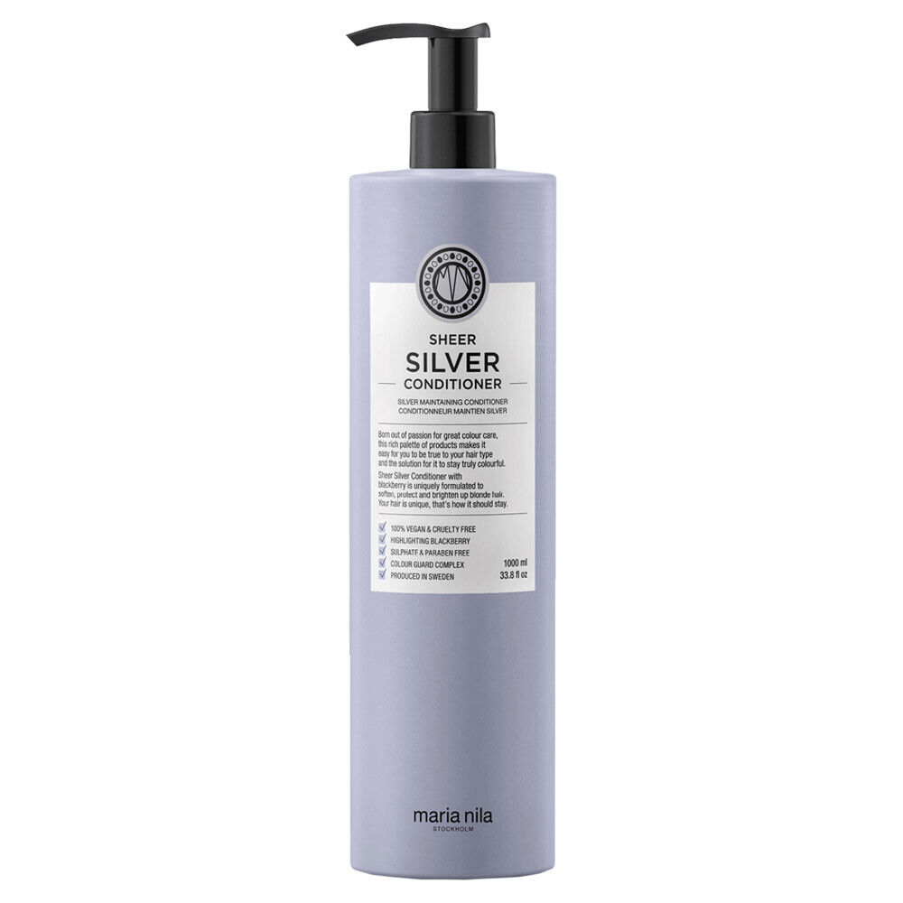 Maria Nila, Sheer Silver, Parabenfri, Hårbalsam, Återfuktande, 1000 ml