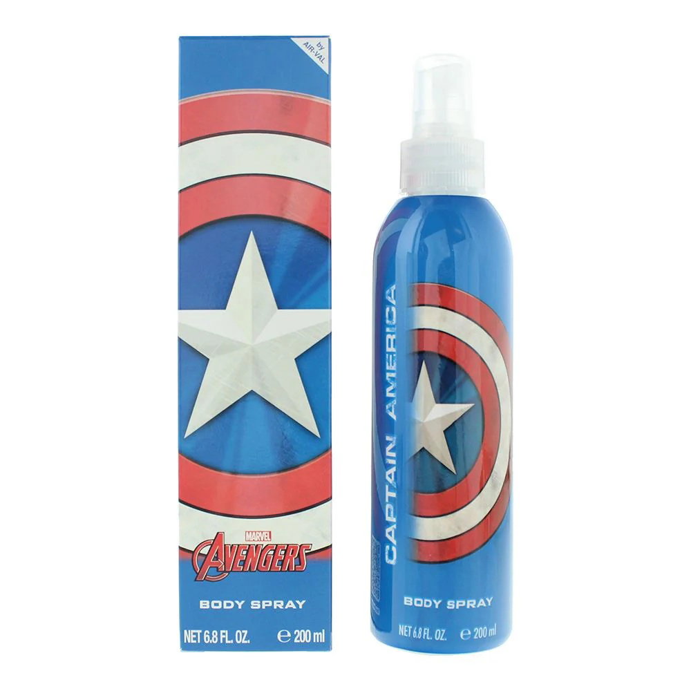 Marvel, Captain America, Kroppsspray, 200 ml