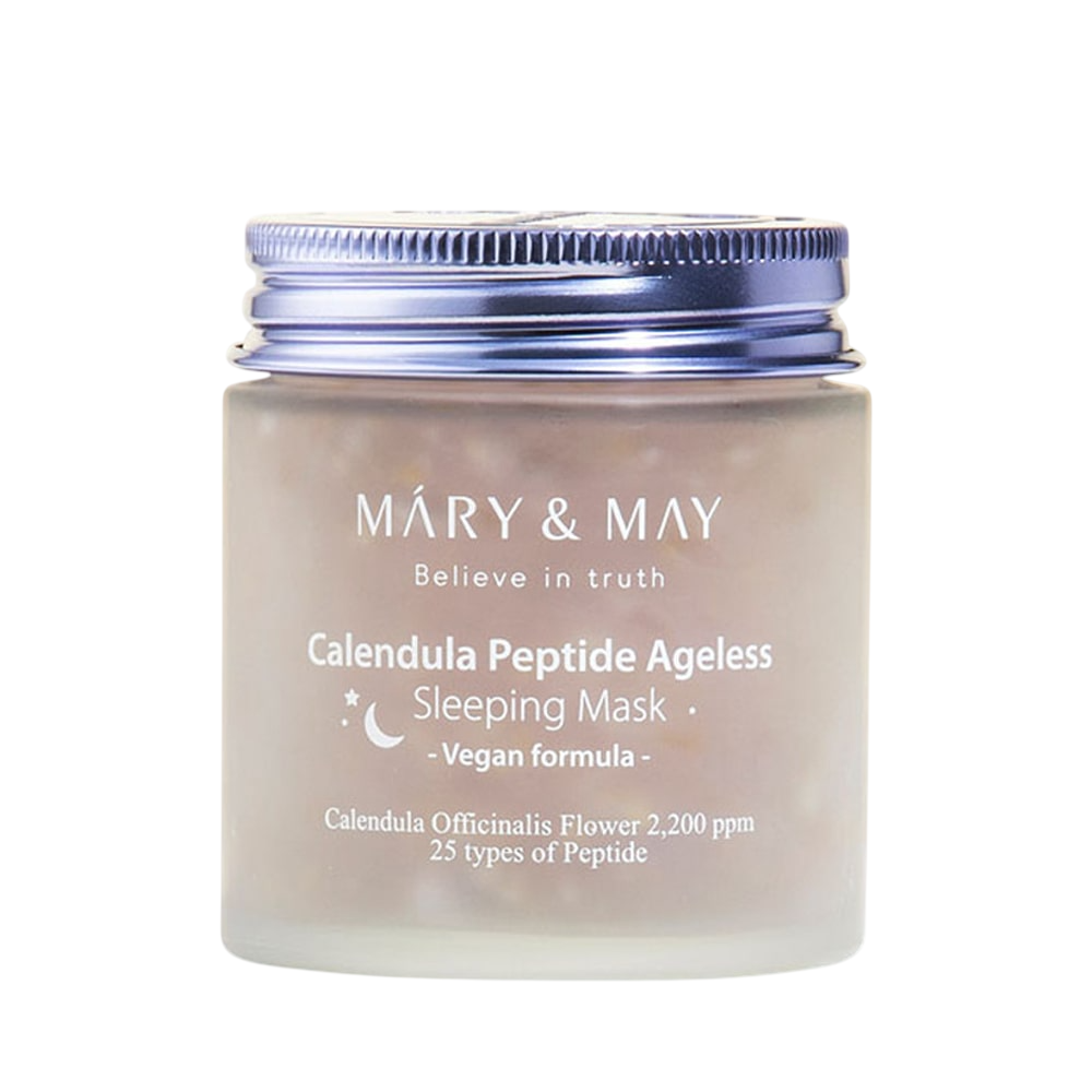 Mary and May, Calendula Peptide Ageless, Hydrating & Calming, Nattsömnsmask, 110 g