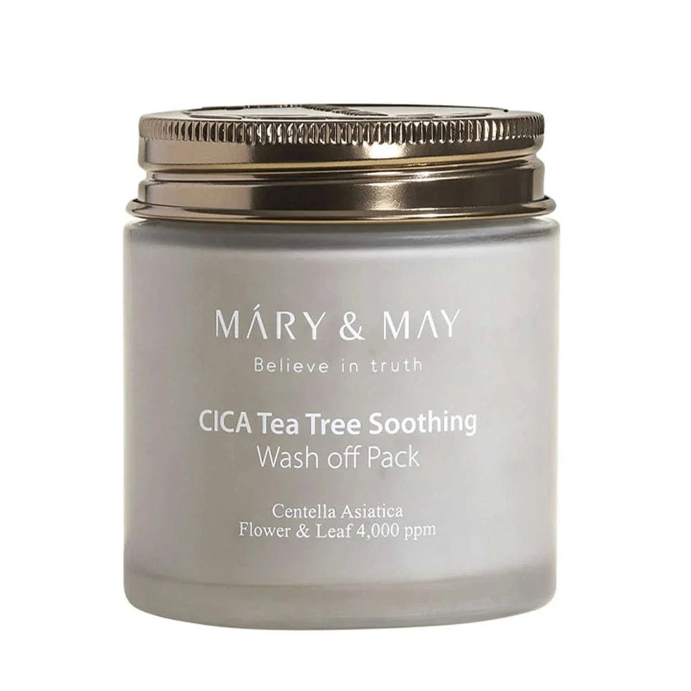 Mary and May, Cica Tea Tree Soothing, Renande, Lermask, 125 g