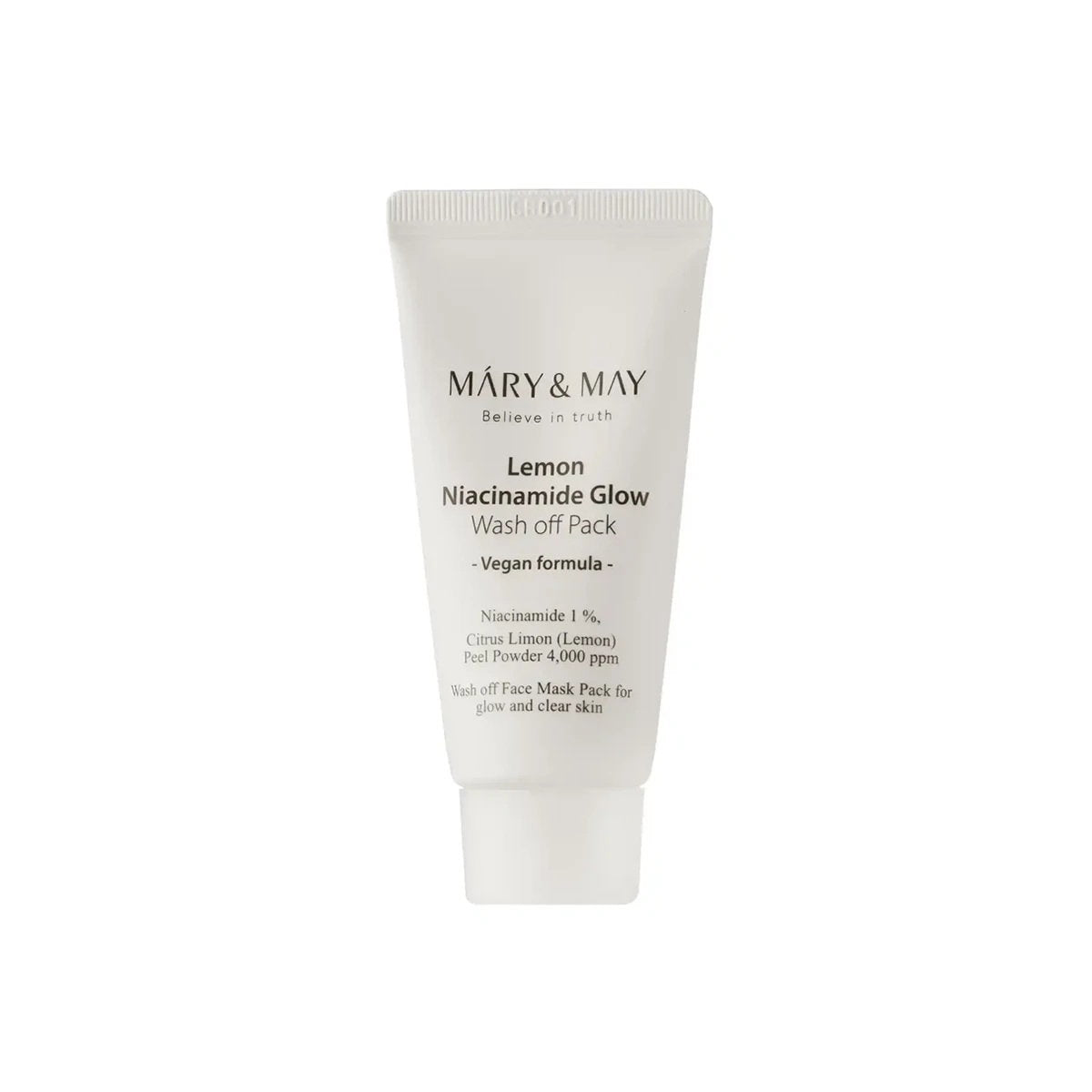 Mary and May, Lemon Niacinamide Glow, Rengöring och rening, Lermask, 30 g