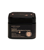 Mary and May, Premium Idebenone Blackberry Complex, Lysande, Ansiktsmask, För ansiktet, 20 st
