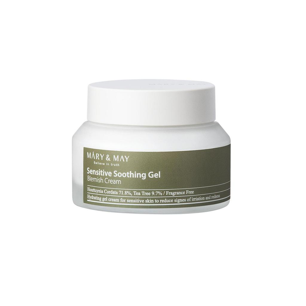 Mary and May, Sensitive Soothing, Tar bort fläckar, Dagligen, Gelkräm, För ansiktet, 70 g