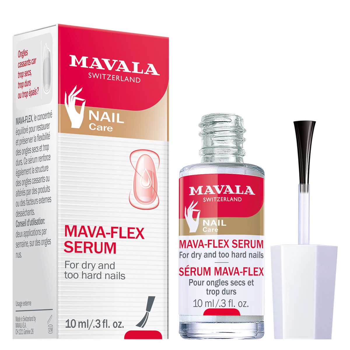 Mavala, Mava Flex, Hydrating & Moisturising, Fortifying & Moisturising, Nagelserumbehandling, 10 ml