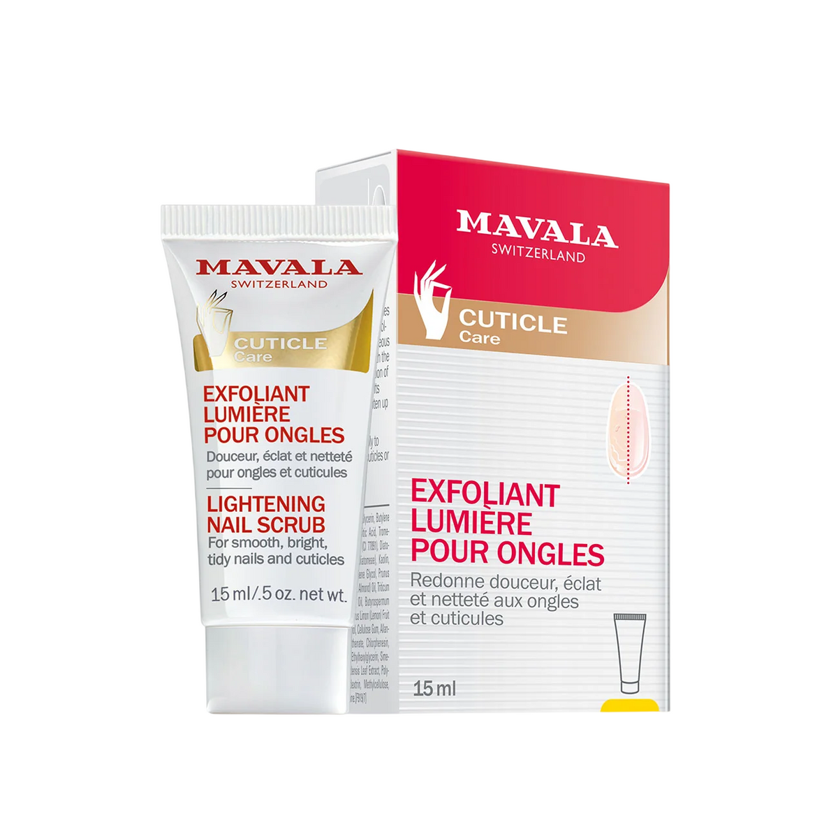 Mavala, Mavala, Exfoliating & Softening, Hand- och nagelskrubb, 15 ml