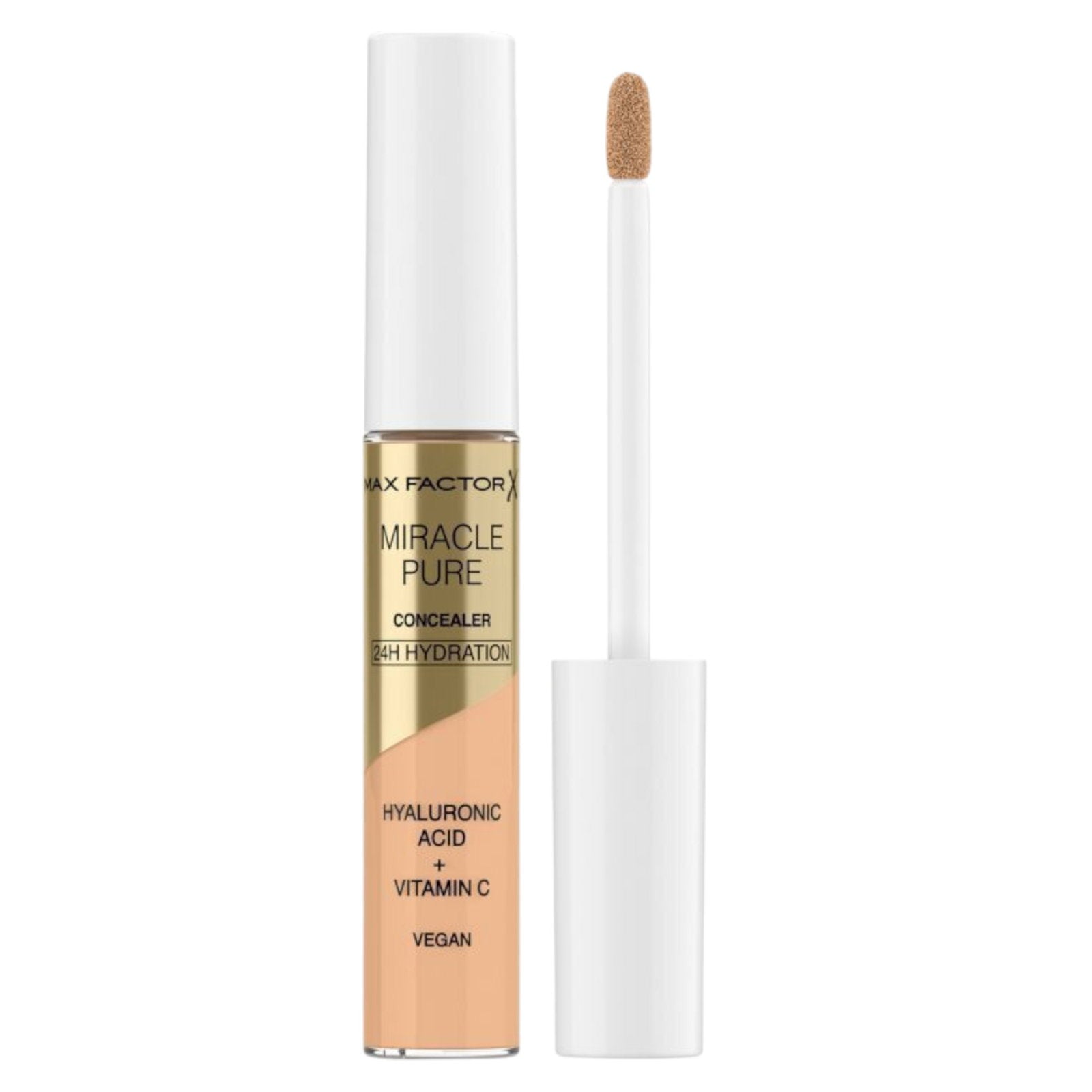 Max Factor, Miracle Pure, Hyaluronsyra, 24-timmars hydrering, Concealerpenna för under ögonen, 06, 7.8 ml