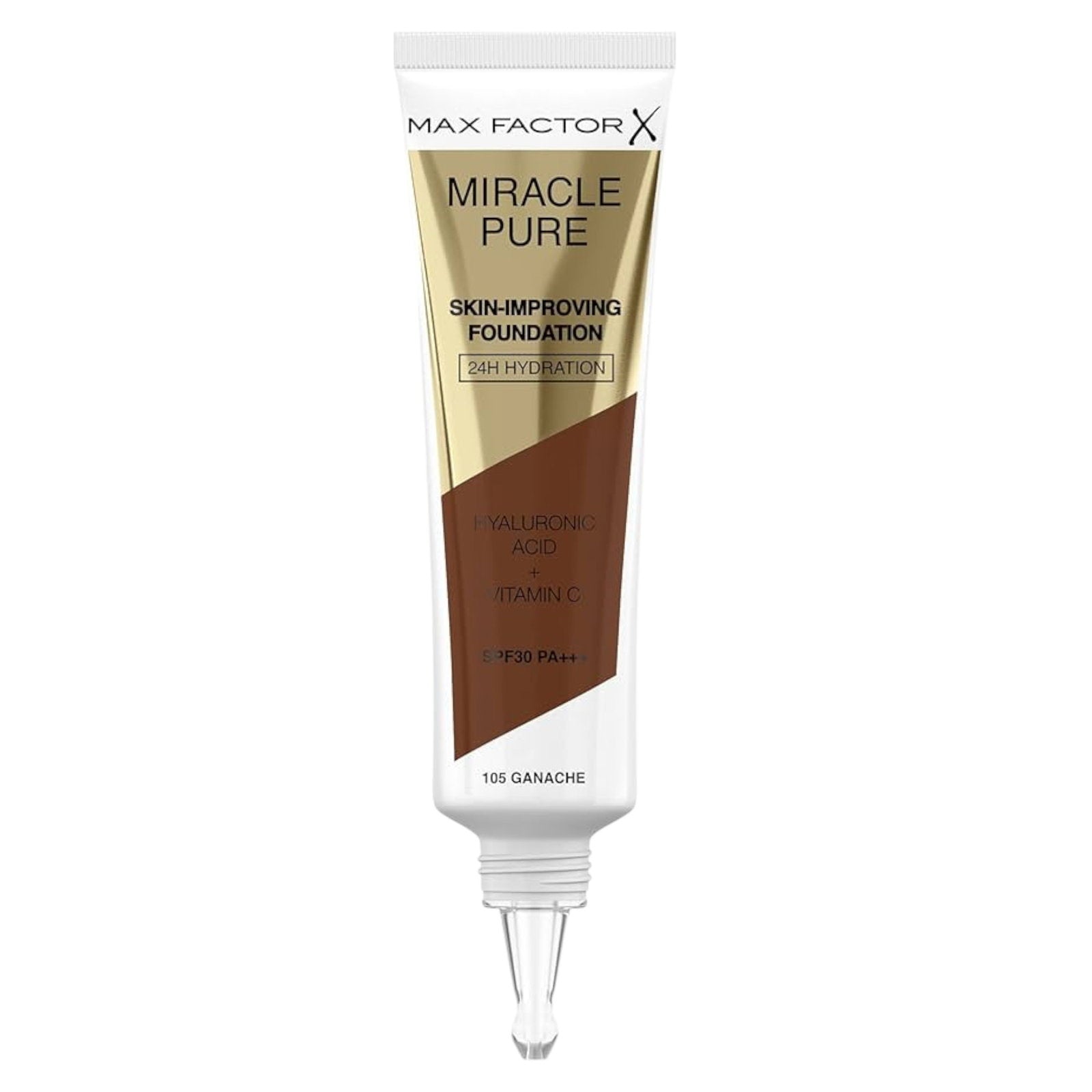 Max Factor, Miracle Pure, Vitamin C, Medium, Krämfoundation, 105, Ganache, Ja, 30 ml
