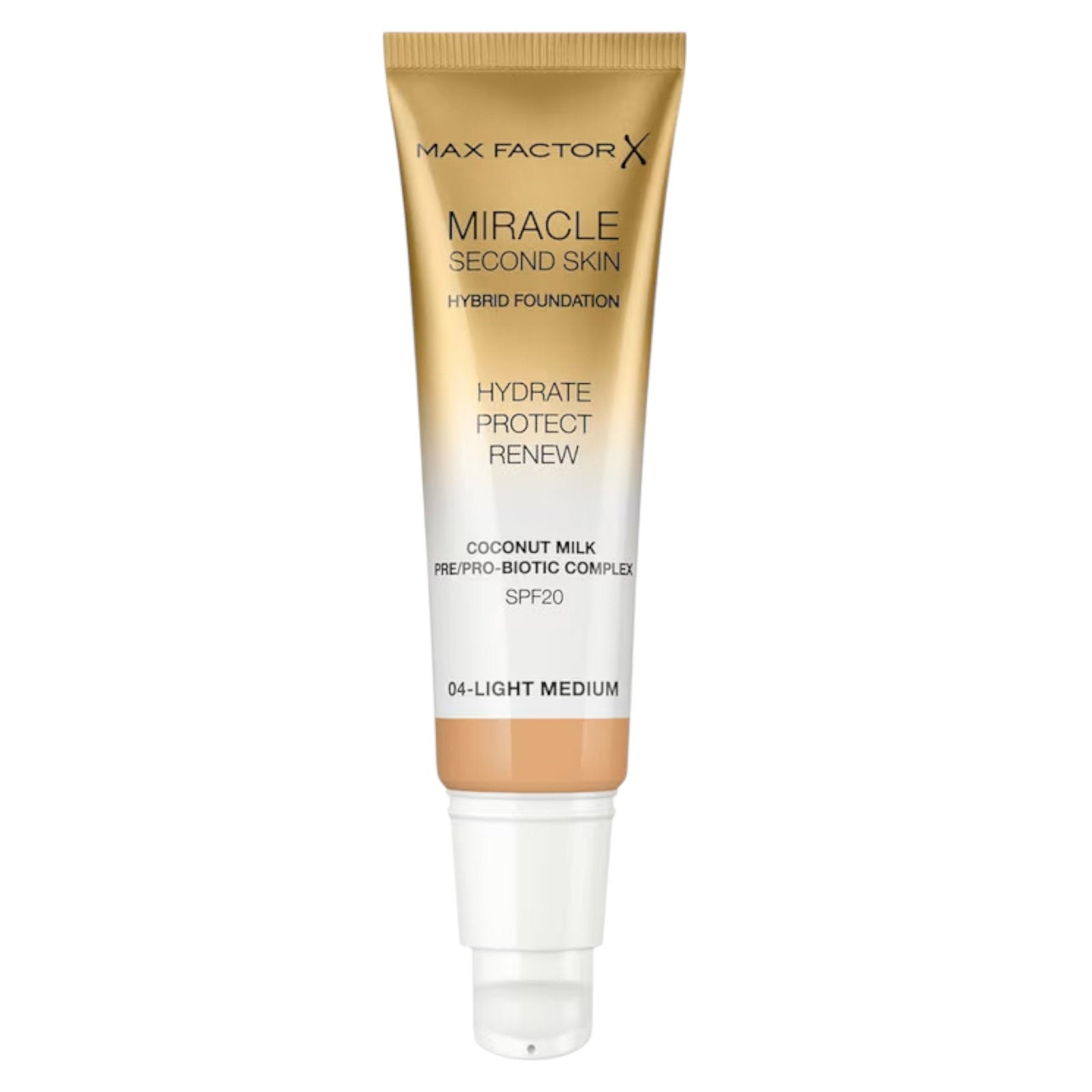 Max Factor, Miracle Touch, Strålande, Kompakt foundation, 04, Ljus medium, SPF20, 30 ml