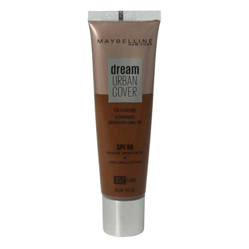 Maybelline, Dream Urban Cover, Full täckning, Krämfoundation, 352, Tryffel, SPF 50, 30 ml