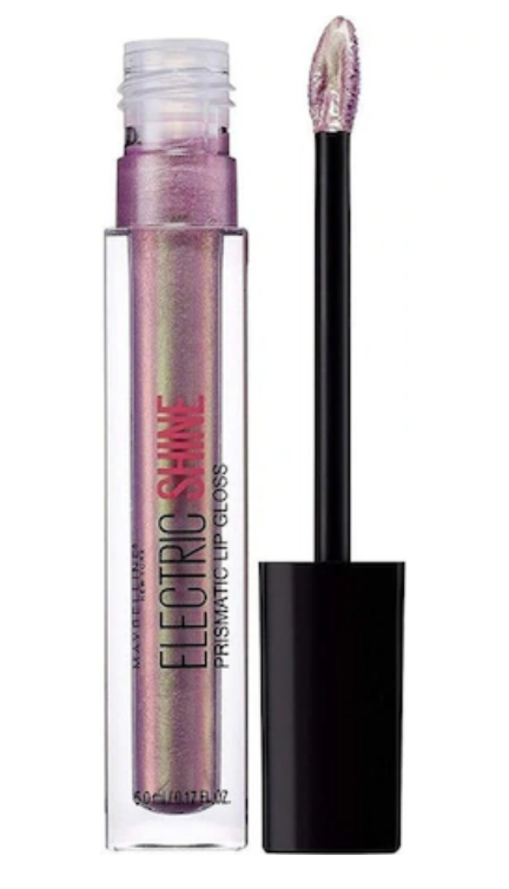 Maybelline, Electrio Shine Prismatic, Läppglans, 155, Månljus metall, 5 ml
