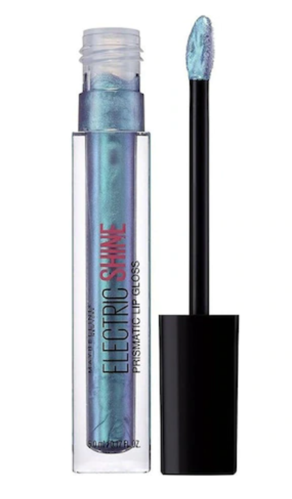 Maybelline, Electrio Shine Prismatic, Läppglans, 165, Elektriskt blå, 5 ml