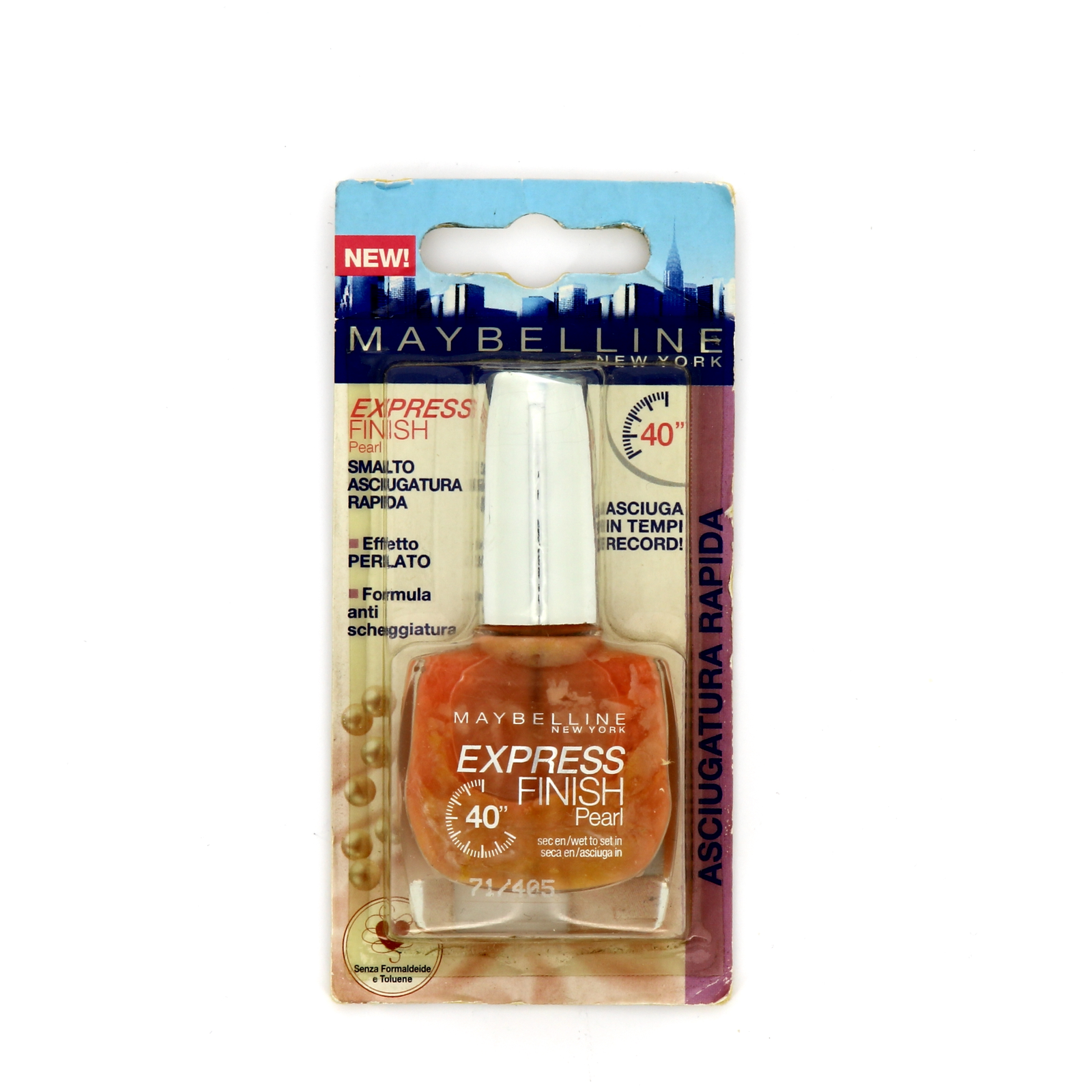 Maybelline, Express Finish 40 Seconds, Nagellack, Nr 405, Pärla, 10 ml