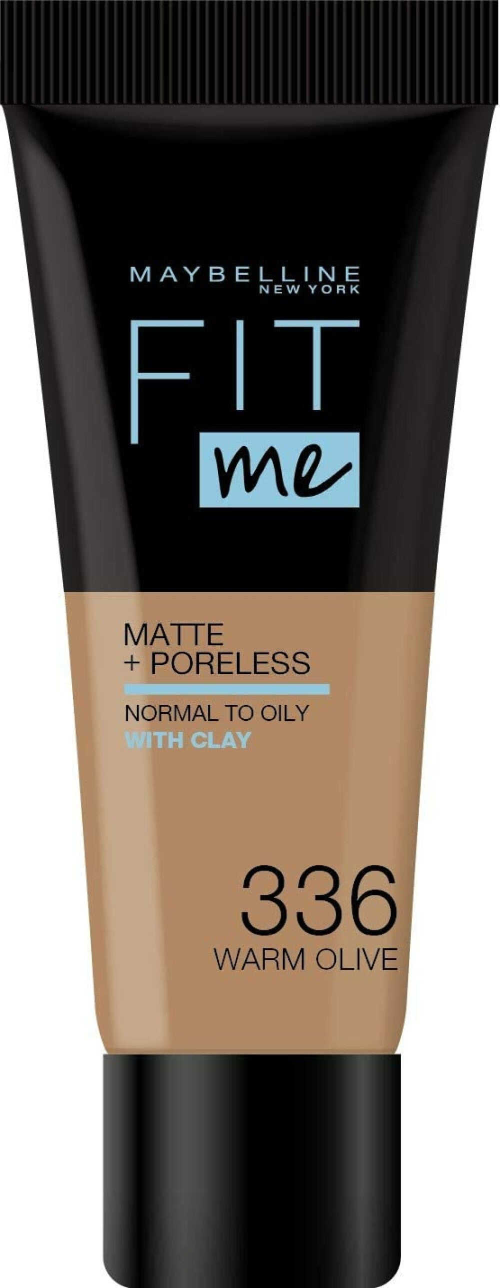 Maybelline, Fit Me Matte + Poreless, Flytande foundation, 336, Varm oliv, 30 ml