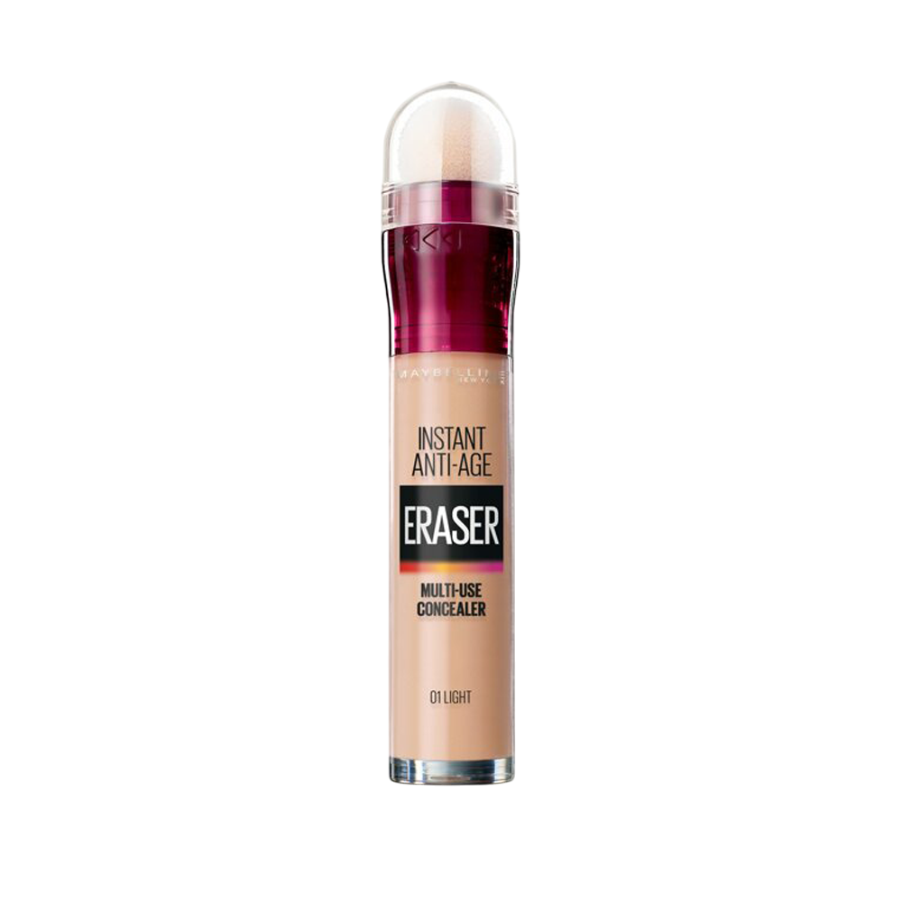 Maybelline, Instant Anti Age Eraser, Korrigering, Concealerpenna för under ögonen, 1, Ljus, 6.8 ml