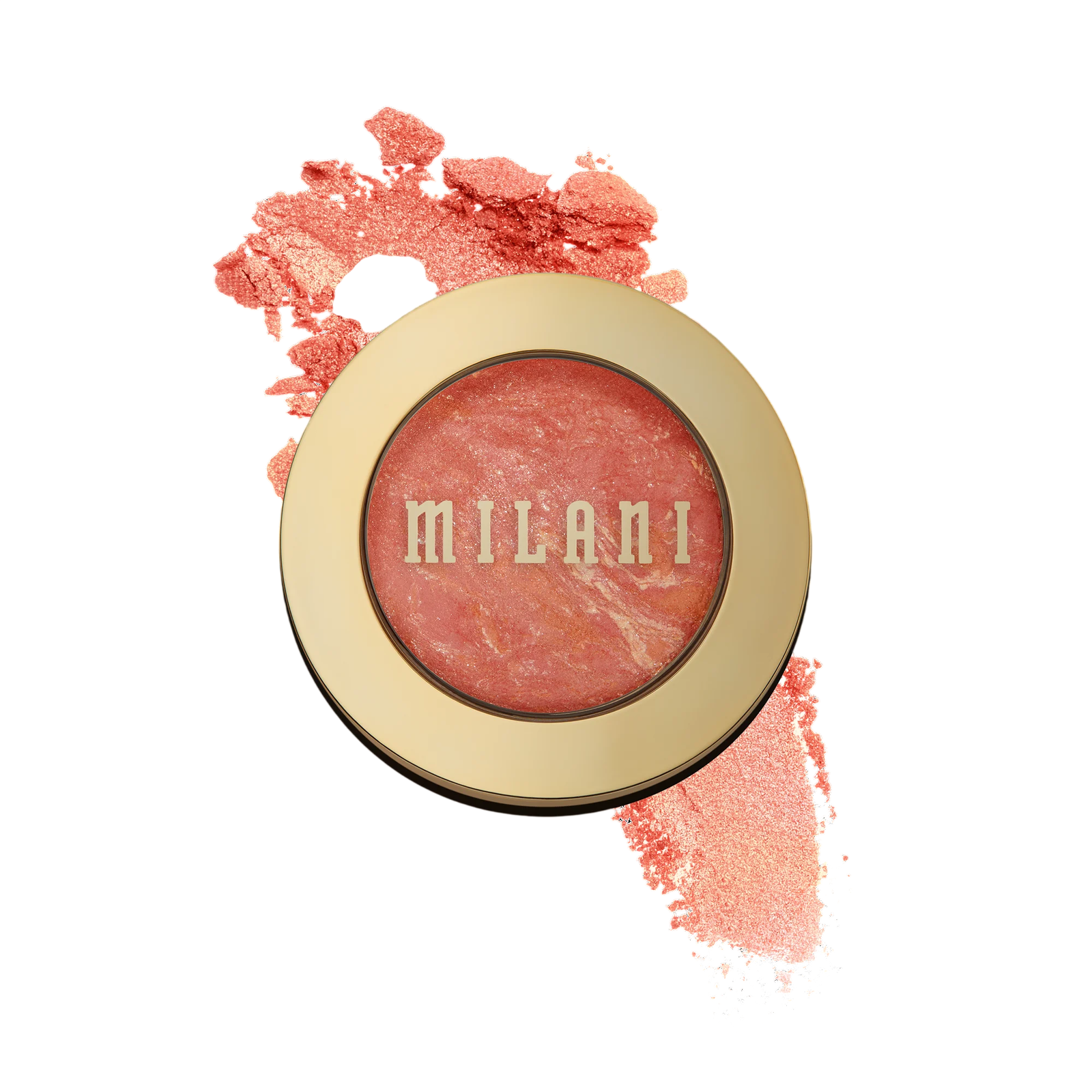 Milani, Baked Blush, Strålglans, Rougepuder, 08, Corallina, 3.5 g