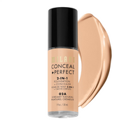 Milani, Conceal + Perfect, Flytande foundation & concealer 2-i-1, 02A, Creamy Natural, 30 ml