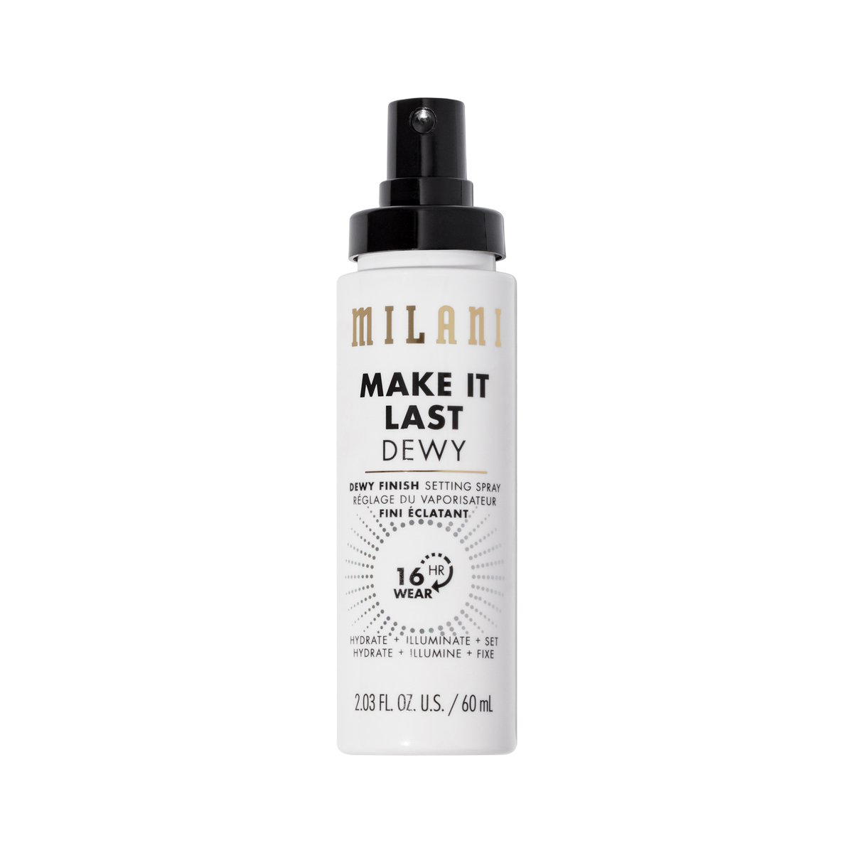 Milani, Make It Dewy, Belyst, Fixeringsspray, 60 ml
