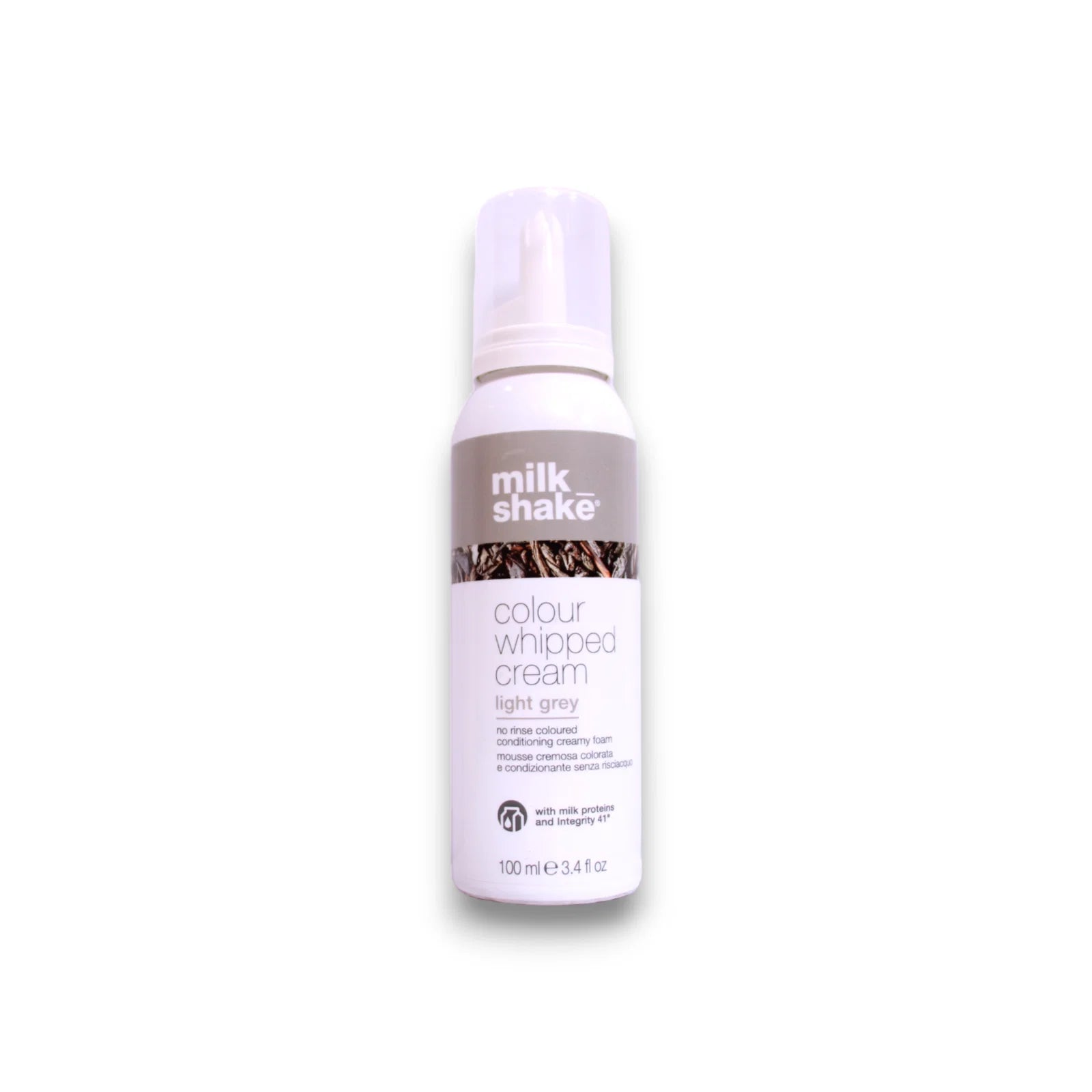 Milk Shake, Colour Whipped Cream, Ekologiska fruktextrakt, Leave-in hårfärgsmousse,  Light Grey, 100 ml