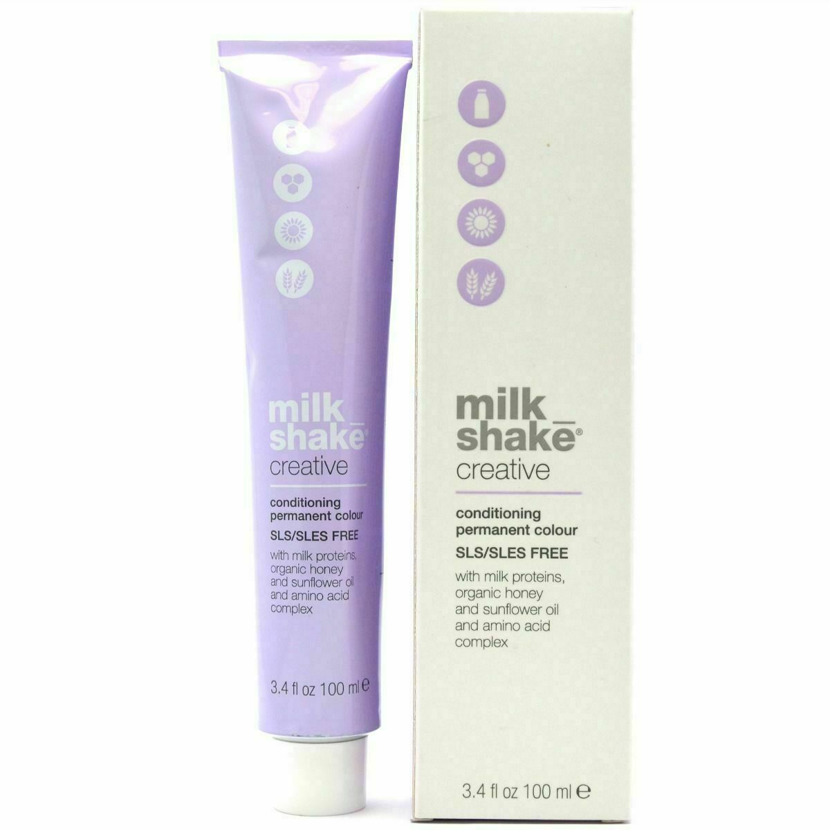 Milk Shake, Creative, Utan SLS/SLES, Permanent hårfärg, 7.3147GAC Hazelnut, 100 ml