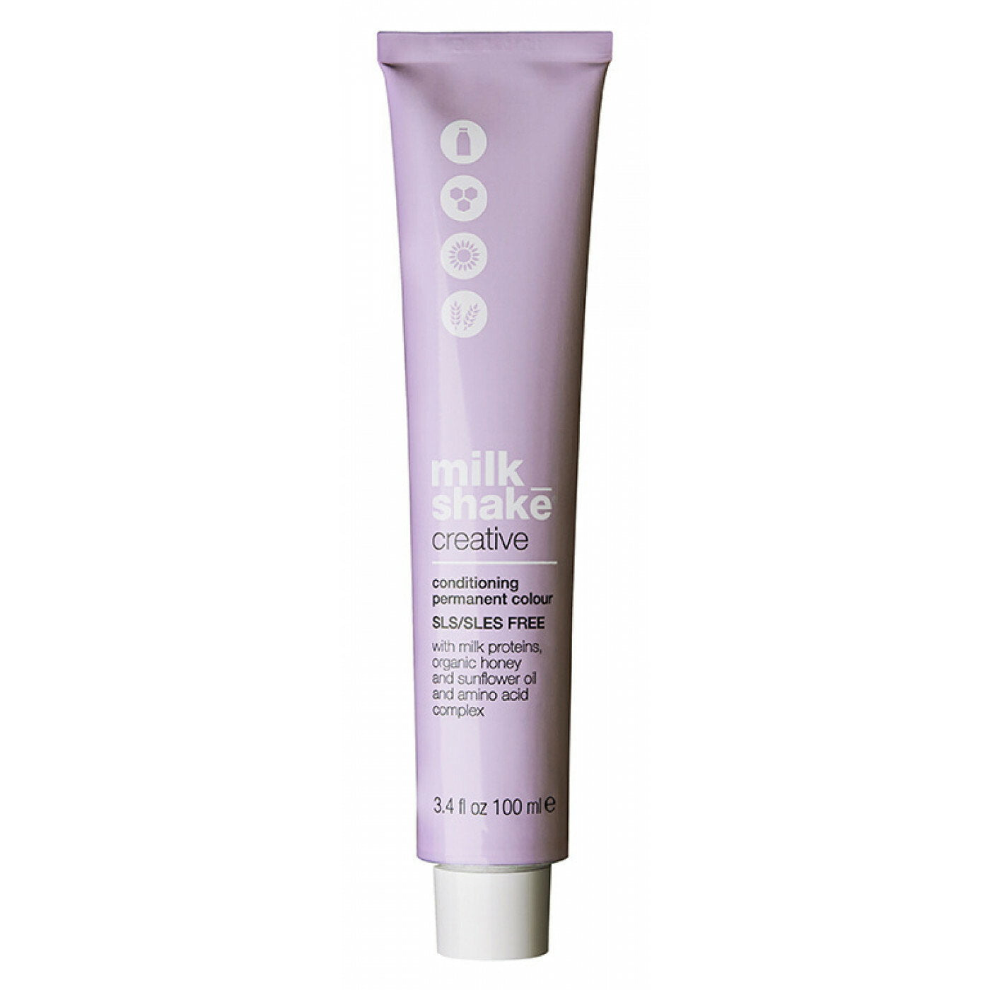 Milk Shake, Creative, Utan SLS/SLES, Permanent hårfärg, 7.4317CGA Exotic Medium Blond, 100 ml