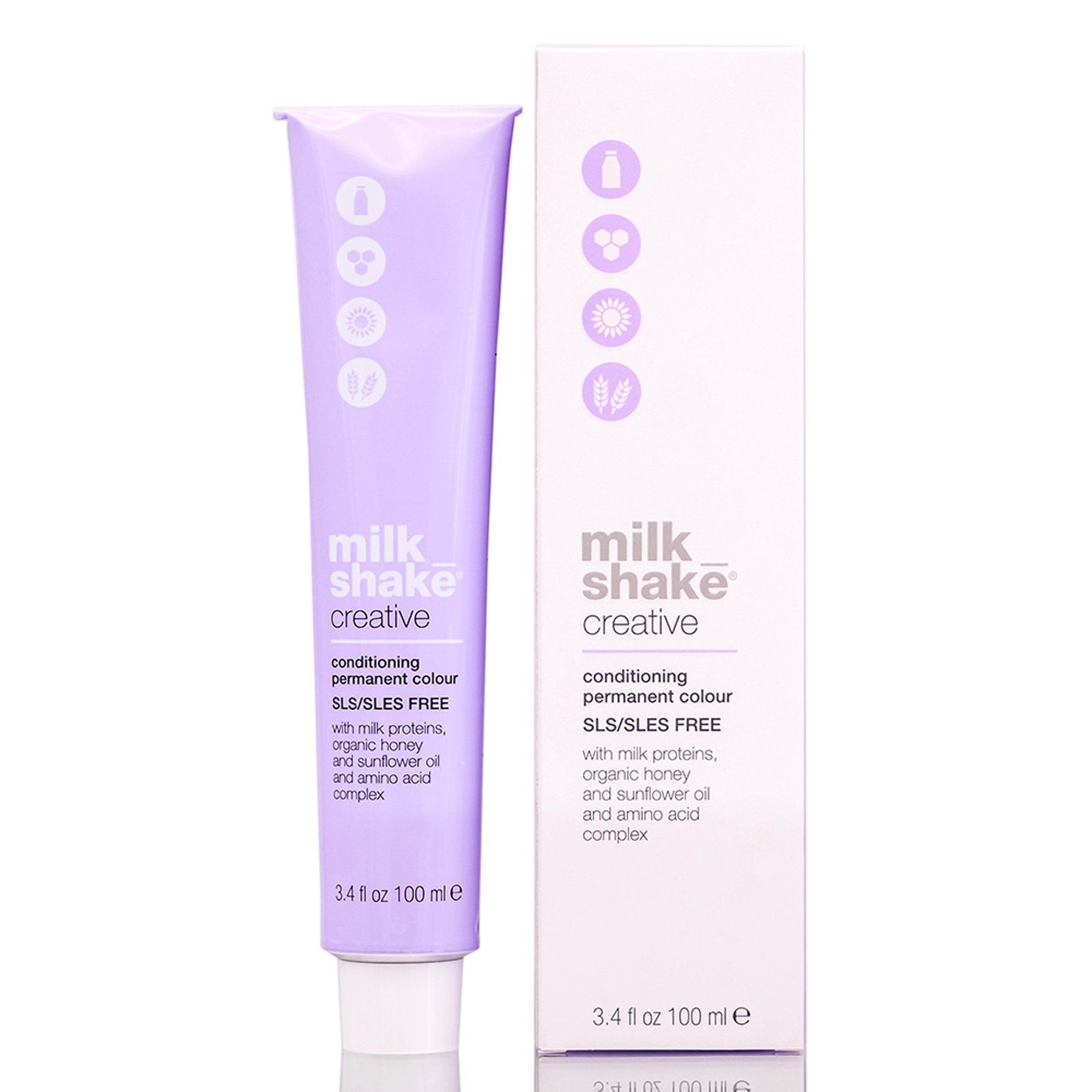 Milk Shake, Creative, Utan SLS/SLES, Permanent hårfärg, .17.AV Light Metallic Grey, 100 ml