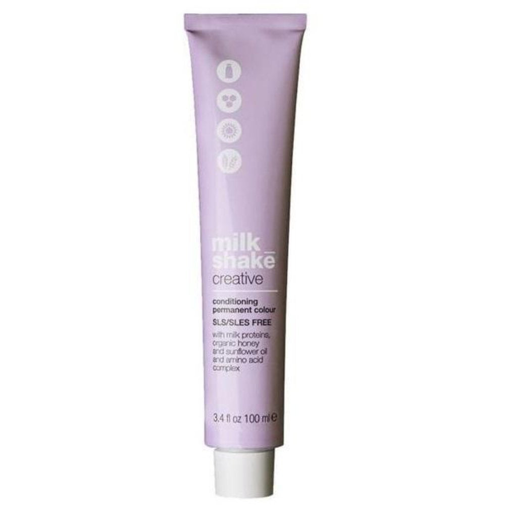 Milk Shake, Creative, Utan SLS/SLES, Permanent hårfärg, 6.136AG Ash Gold Dark Blond, 100 ml