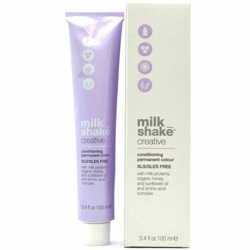 Milk Shake, Creative, Utan SLS/SLES, Permanent hårfärg, 8.138AG Ash Gold Light Blonde, 100 ml