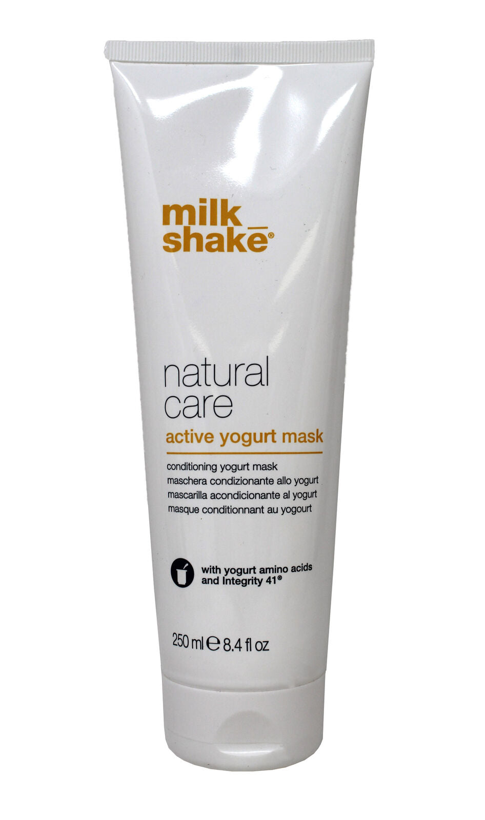 Milk Shake, Natural Care Active Yogurt, Hårbehandlingskrämmask, För färgskydd, 250 ml