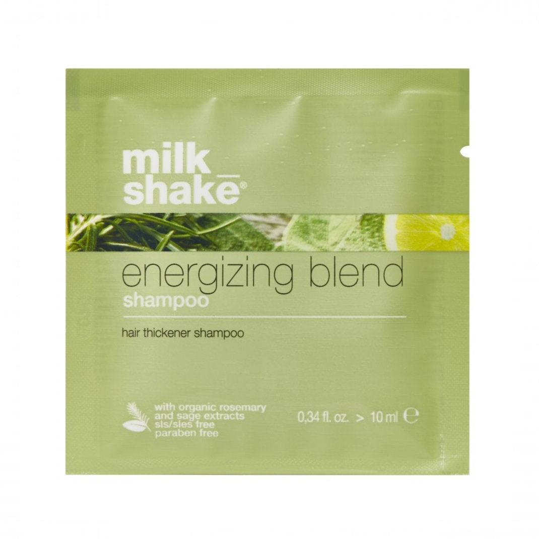 Milk Shake, Energizing Blend, Sulfatfri, Hårschampo, Förtjockning, 10 ml