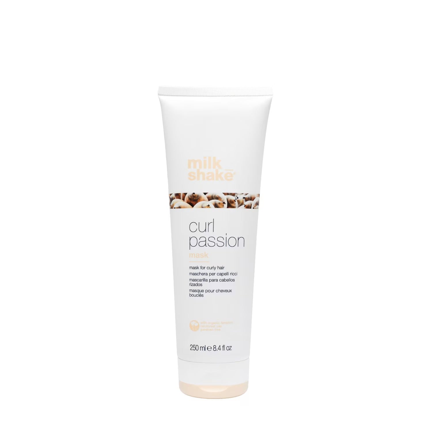 Milk Shake, Passion Curl, Hårbehandlingskräm mask, Återfuktande, Efter schampo, 250 ml
