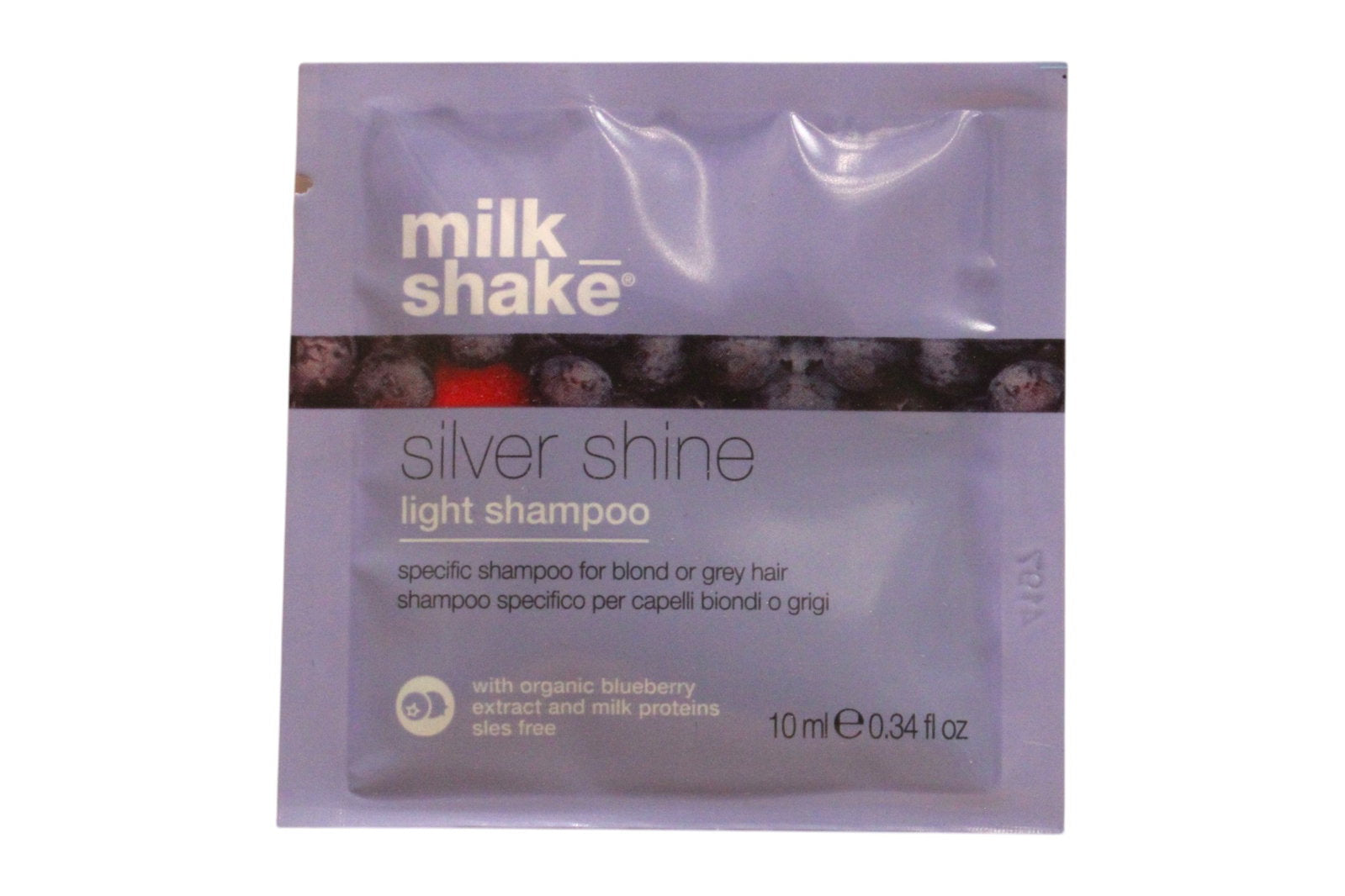 Milk Shake, Silver Shine Light, Sulfatfri, Hårschampo, För neutralisering av gula toner, 10 ml